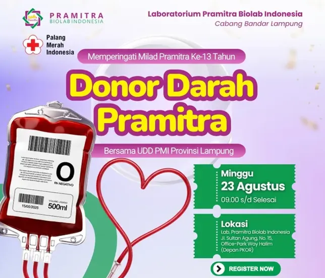 Donor Darah Milad Ke-13 Pramitra